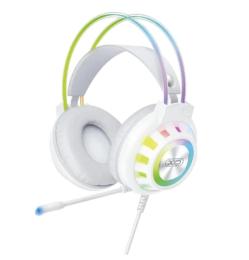 Накладні навушники XO GE10 Colorful RGB Gaming Headset with Microphone White