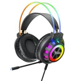 Накладні навушники XO GE10 Colorful RGB Gaming Headset with Microphone Black