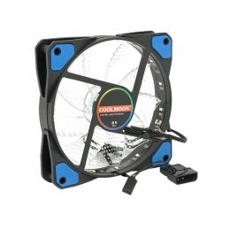 Вентилятор для ПК Voltronic 12025 DC sleeve fan 3pin + 4pin SRHX Blue