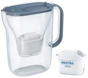 Фільтр-глечик BRITA Style Essential MXPro 2.4л (1.4л очищеної води) Blue Gray з картриджем