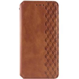 Чохол-книжка Rubic Leather для Xiaomi Redmi Note 13 Pro 5G/POCO X6 5G Brown