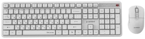 Комплект клавіатура та миша Gembird KBS-WMS-01-W-CYRL White