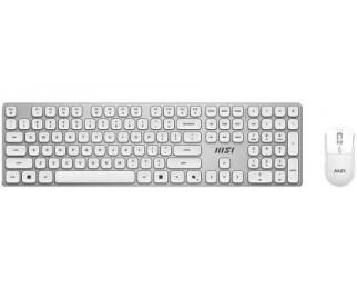 Комплект клавіатура та миша MSI K210 W White