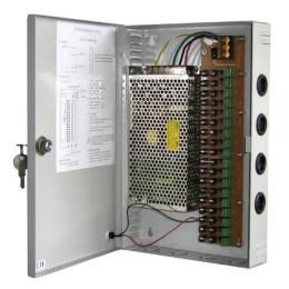 Блок живлення Voltronic 12V-30A/18CH імпульсний, в боксі з замком перфорований, 18-ти канальний, Q14