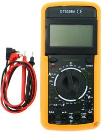 Мультиметр Proinstal DT-9205A виміру: V, A, R, C (200 *133 * 40 ) 0.33 кг (176*86*30)