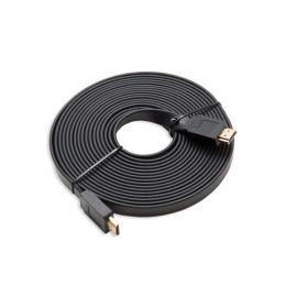 Відео-кабель Merlion 5513 HDMI(тато)HDMI(тато), 10m Black v1.4, плоский