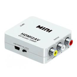 Перехідник Voltronic RCA (мама) - HDMI (мама) White