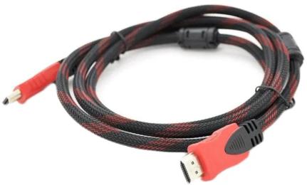 Відео-кабель Merlion 01059 HDMI(тато)HDMI(тато), 10m Black Red