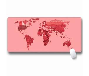 Килимок для мишки Voltronic SJDT-08 Pink Карта світу