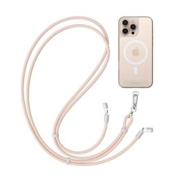 Кабель-ремінець для зарядки та носіння телефону Satechi OntheGo USB-C Lanyard Cable 1.5 m 60W Desert Rose (ST-LOTGLR)