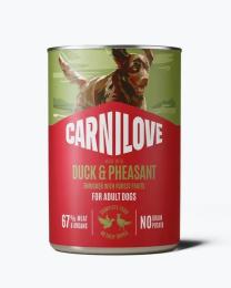 Корм вологий Carnilove Duck &amp; Pheasant для собак паштет качка і фазан 400 г