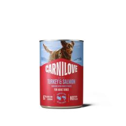 Корм вологий Carnilove Salmon &amp; Turkey для собак паштет лосось та індичка 400 г