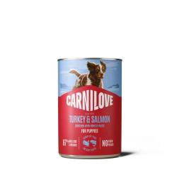 Корм вологий Carnilove Salmon &amp; Turkey для цуценят паштет лосось та індичка 400 г