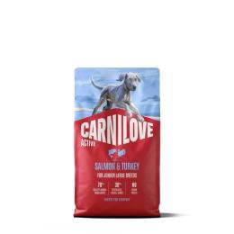 Корм сухий Carnilove Active Salmon &amp; Turkey Junior Large Breed для молодих собак великих порід лосось та індичка 4 кг