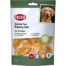 Ласощі Trixie Denta Fun pastry set collagen для собак набір з куркою 100 g