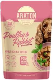 Вологий корм для собак ARATON Adult with Poultry and Rabbit 500 г (ART47955)