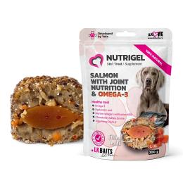 Ласощі для собак LK Baits Pet Nutrigel Salmon L-XL для великих порід, для суглобів з лососем та Omega-3 200 г