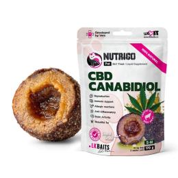 Ласощі для собак LK Baits Pet Nutrigo CBD S-M для середніх порід з конопляною олією 70 г
