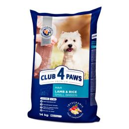 Сухий корм для собак Club 4 Paws Premium Adult Small Breeds Lamb &amp; Rice 14 кг (4820083909580)