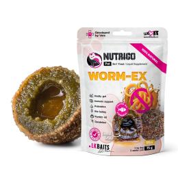Ласощі для собак LK Baits Pet Nutrigo Worm-Ex Mini для дрібних порід з рослинним комплексом для кишківника