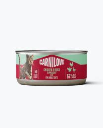 Корм вологий Carnilove Chicken, Duck &amp; Pheasant для котів паштет курка, качка і фазан 100 г (101391)
