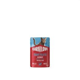 Корм вологий Carnilove Gravy Trout with Echinacea для котів форель та ехінацея в соусі 85 г (101404)