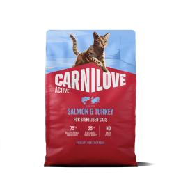 Корм сухий Carnilove Active Salmon &amp; Turkey Sterilised для стерилізованих котів лосось та індичка 2 кг (173710)