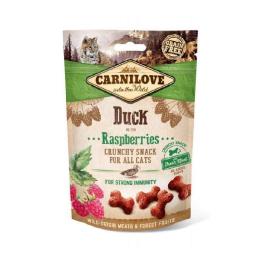Ласощі Carnilove Crunchy Snack Duck with Raspberries для котів хрусткі качка і малина 50 г (100792)