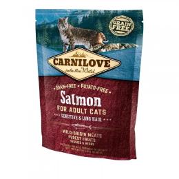 Сухий корм для кішок Carnilove Cat Sensitive and Long Hair 400 г (8595602512294)