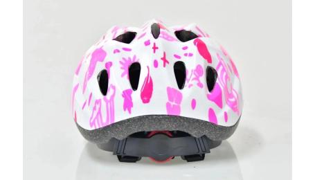 Велосипедний шолом Green Cycle BLOOMY Size 48-52см White Pink (HEL-44-17)