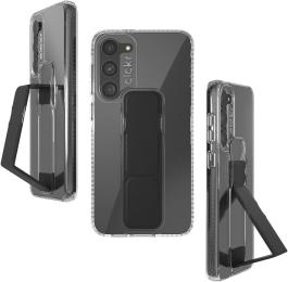 Чохол-накладка CLCKR Stand &amp; Grip Case для Samsung Galaxy S23 Plus S916 Clear Black (52965)