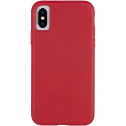 Чохол-накладка Case-Mate Barely There Leather для Apple iPhone X/XS Red (CM037748)
