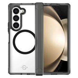 Чохол-накладка ITSKINS Hybrid R Hinge with MagSafe для Samsung Galaxy Fold 6 F956 Clear Smoke (SGQ6-HIMCL-BKTR)