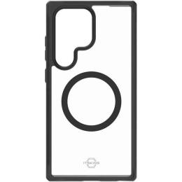 Чохол-накладка ITSKINS Hybrid R Solid with MagSafe для Samsung Galaxy S24 Ultra S928 Transparent Black (SGGB-HRSMA-PBTR)