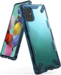 Чохол-накладка Ringke Fusion X для Samsung Galaxy A51 A515 Space Blue-Clear (8809688896842)