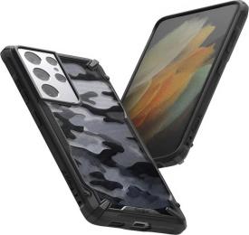 Чохол-накладка Ringke Fusion X для Samsung Galaxy S21 Ultra G998 Black Camo (8809758109865)