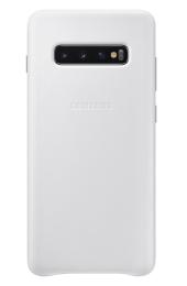 Чохол-накладка Samsung Leather Cover для Samsung Galaxy S10 Plus G975 White (EF-VG975LWEGRU)