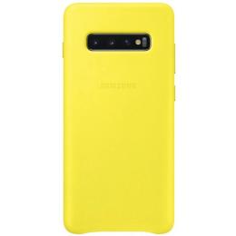 Чохол-накладка Samsung Leather Cover для Samsung Galaxy S10 Plus G975 Yellow (EF-VG975LYEGRU)
