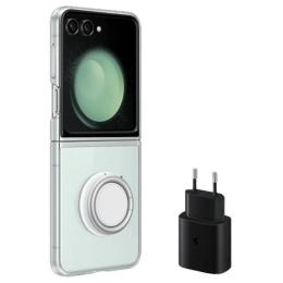 Чохол-накладка Samsung Clear Gadget Case with TA 25W для Samsung Galaxy Flip 5 F731 Transparent (EF-XF73KKTEGWW)