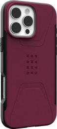 Чохол-накладка UAG Civilian Magsafe для Apple iPhone 16 Pro Max Bordeaux (114445119049)