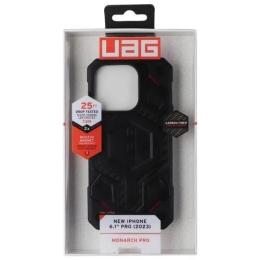 Чохол-накладка UAG Monarch Pro with MagSafe для Apple iPhone 15 Pro Carbon Fiber Red (1143391F4242)