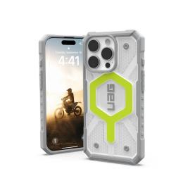 Чохол-накладка UAG Pathfinder Magsafe для Apple iPhone 16 Pro Clear Active Neon (114464118181)