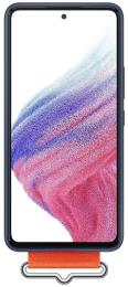 Чохол-накладка Samsung Silicone Cover with Strap для Samsung Galaxy A53 A536 Navy (EF-GA536TNEGRU)