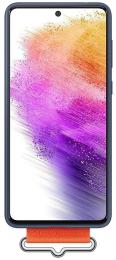 Чохол-накладка Samsung Silicone Cover with Strap для Samsung Galaxy A73 A736 Navy (EF-GA736TNEGRU)