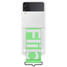 Чохол-накладка Samsung Silicone Cover with Strap для Samsung Galaxy Flip 3 F711 White (EF-GF711TWEGRU)