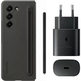 Чохол-накладка Samsung Slim Cover with S Pen &amp; TA 25W для Samsung Galaxy Fold 5 F946 Black (EF-OF94KKBEGWW)