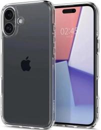 Чохол-накладка Spigen Crystal Hybrid для Apple iPhone 16 Crystal Clear (ACS08224)