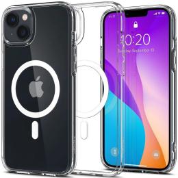 Чохол-накладка Spigen Crystal Hybrid with MagFit для Apple iPhone 14 Clear (ACS04682)