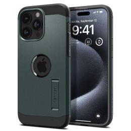 Чохол-накладка Spigen Tough Armor with MagFit для Apple iPhone 15 Pro Abyss Green (ACS06735)