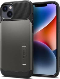 Чохол-накладка Spigen Slim Armor для Apple iPhone 14 Gunmetal (ACS04684)